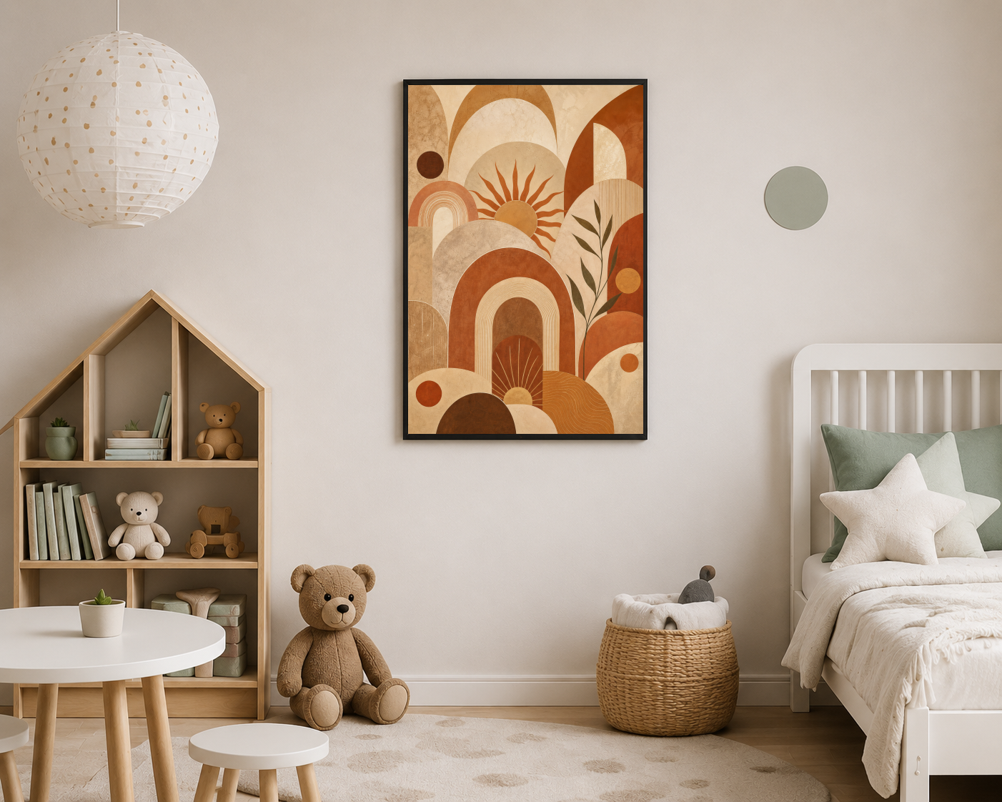 Toprak Tonlarında Güneş ve Kemerler Posteri