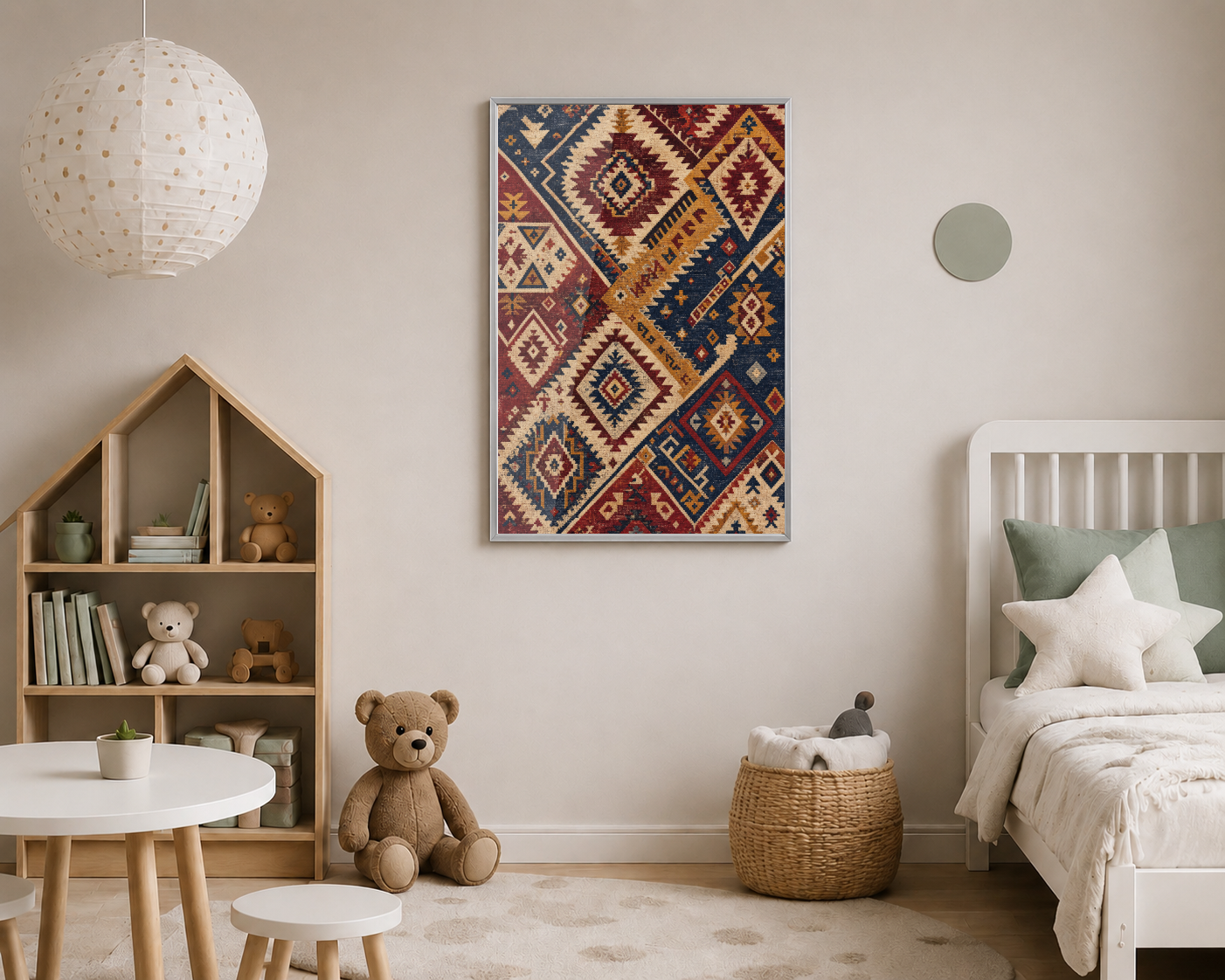 Geometrik Kilim Motifleri Desen Posteri