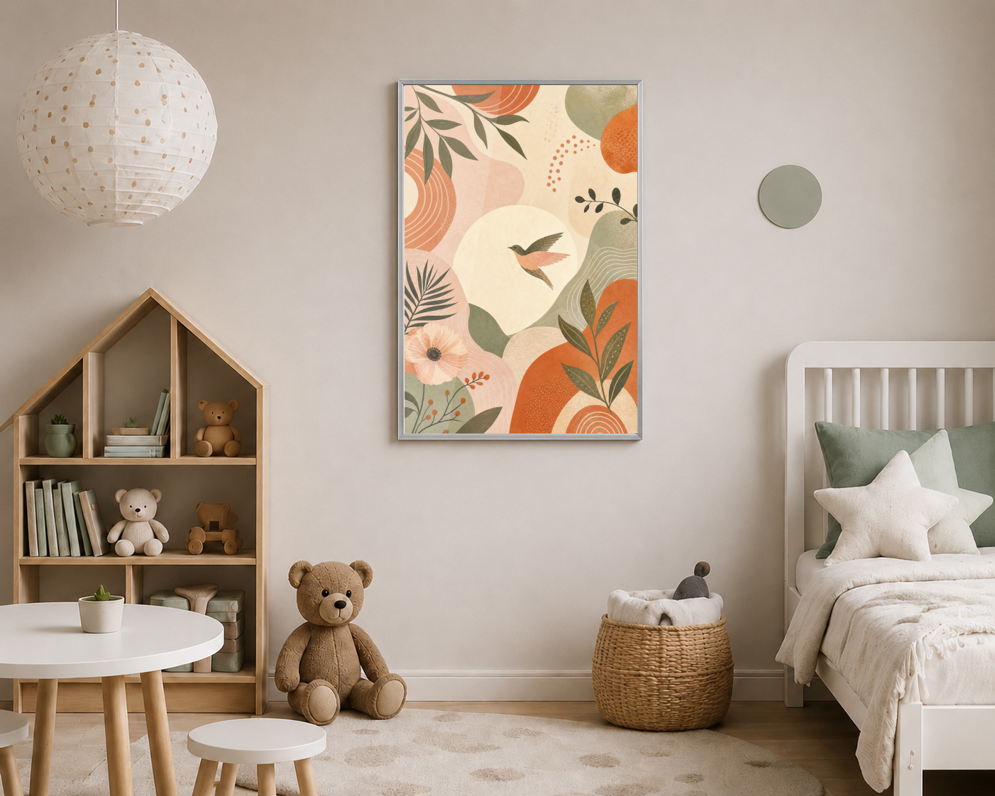 Yapraklar Arasında Uçan Kuş Posteri