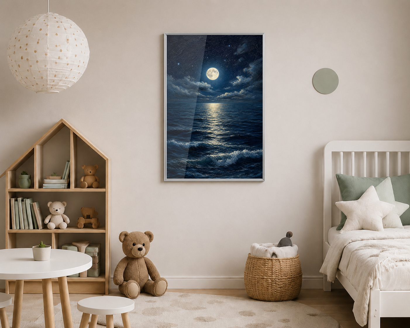 moon reflecting
