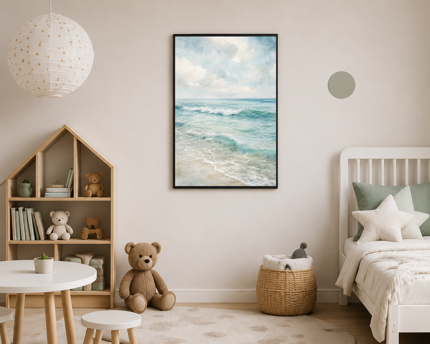 minimalist ocean landscape