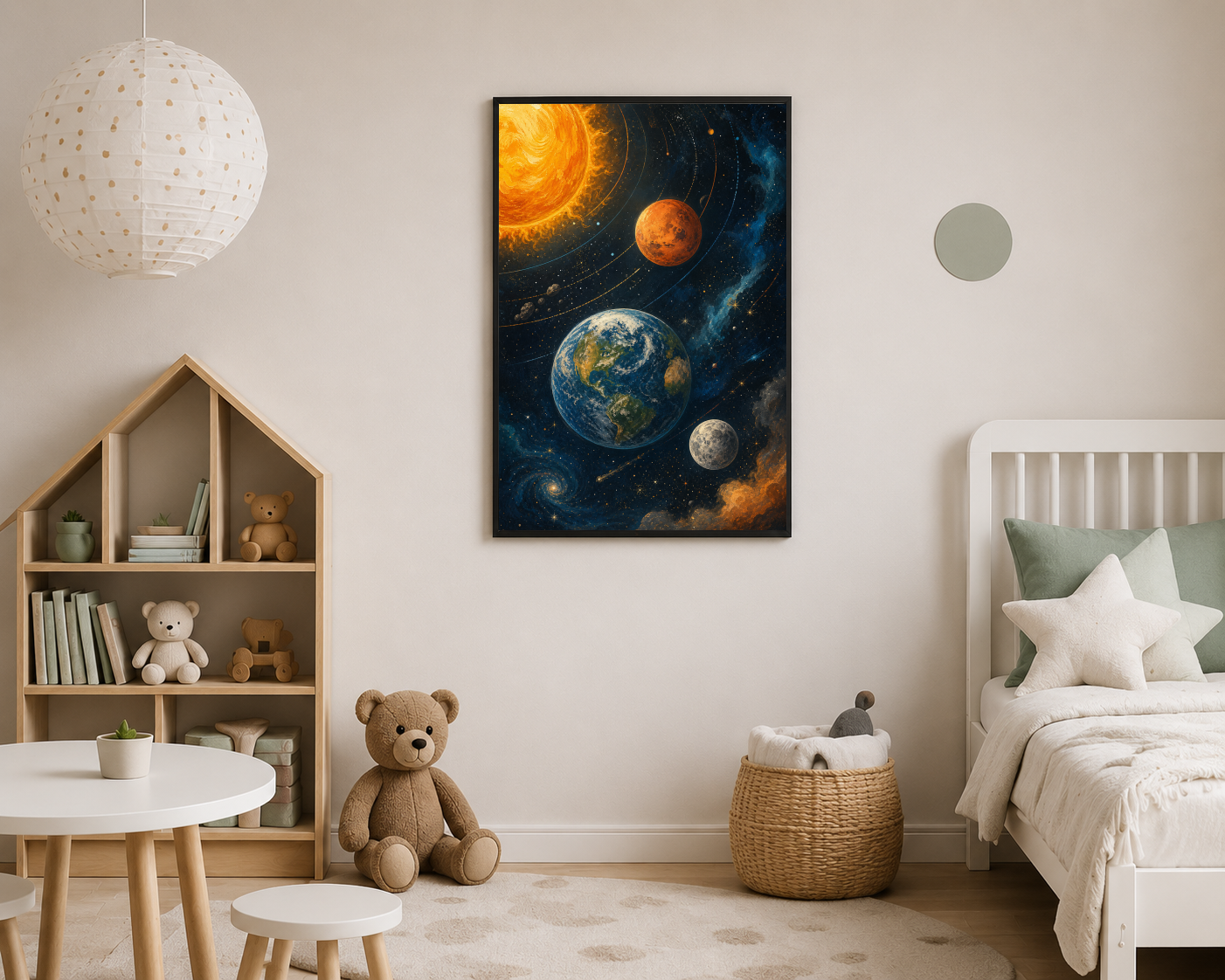Güneş Dünya ve Gezegenler Posteri