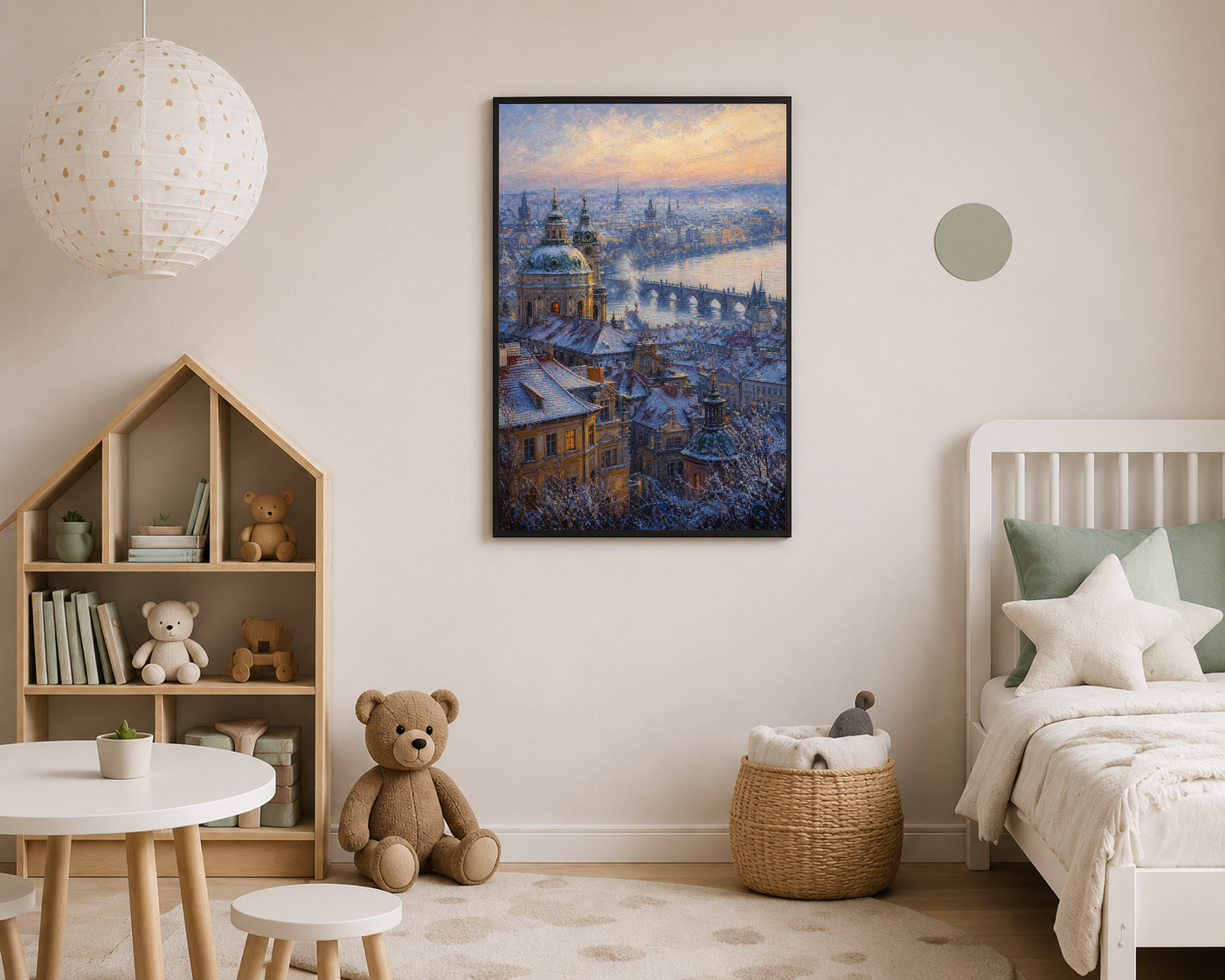 Karlı Tarihi Şehir ve Köprü Posteri
