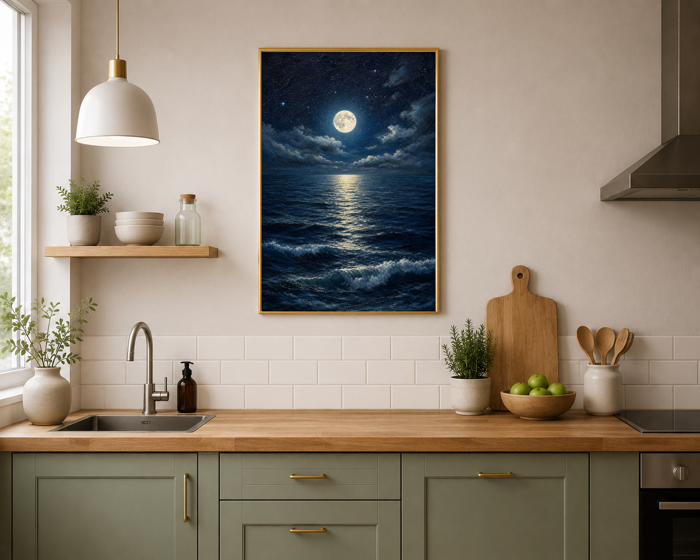 moon reflecting