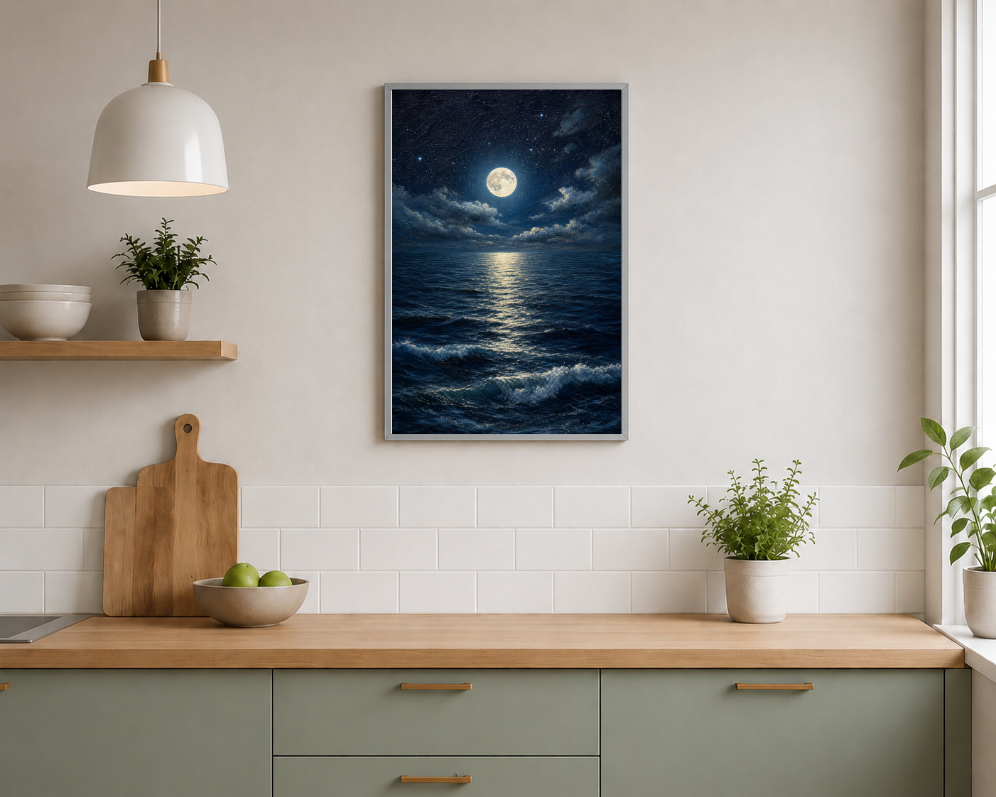 moon reflecting