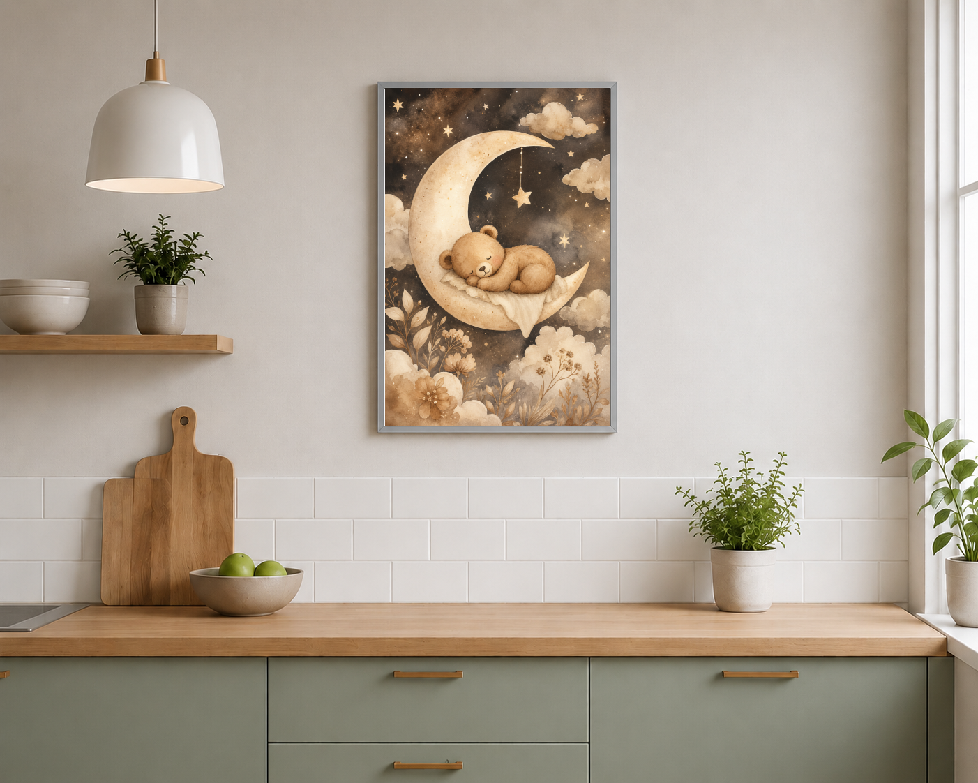 Hilal Ayda Uyuyan Ayıcık Posteri