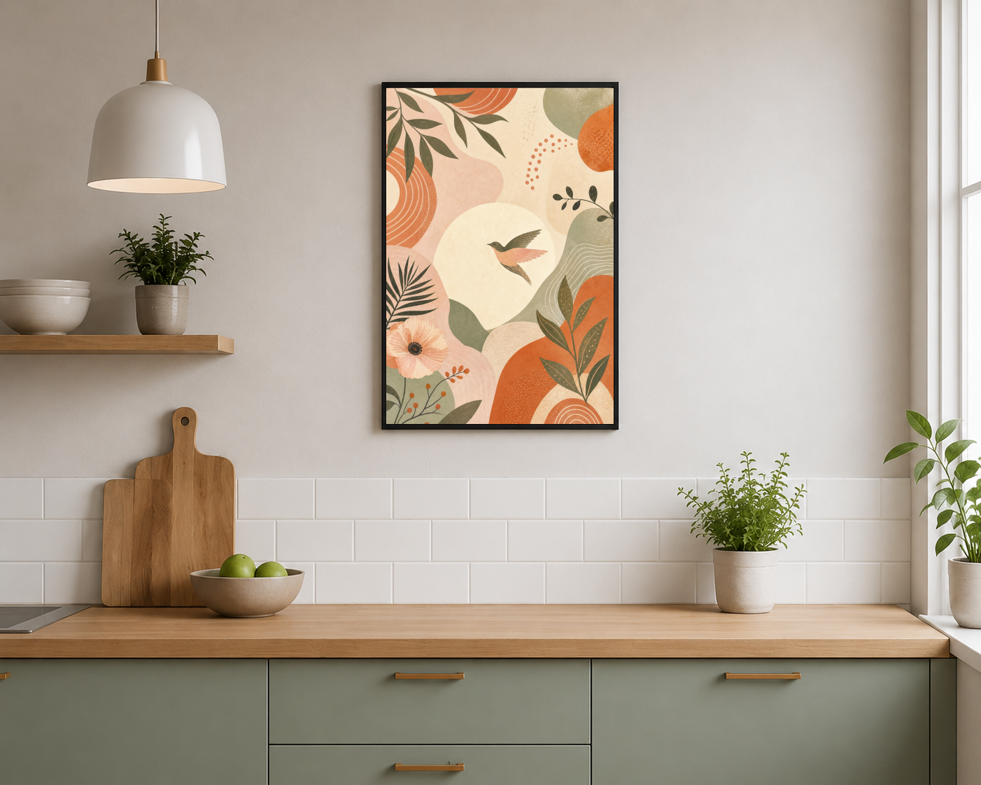 Yapraklar Arasında Uçan Kuş Posteri