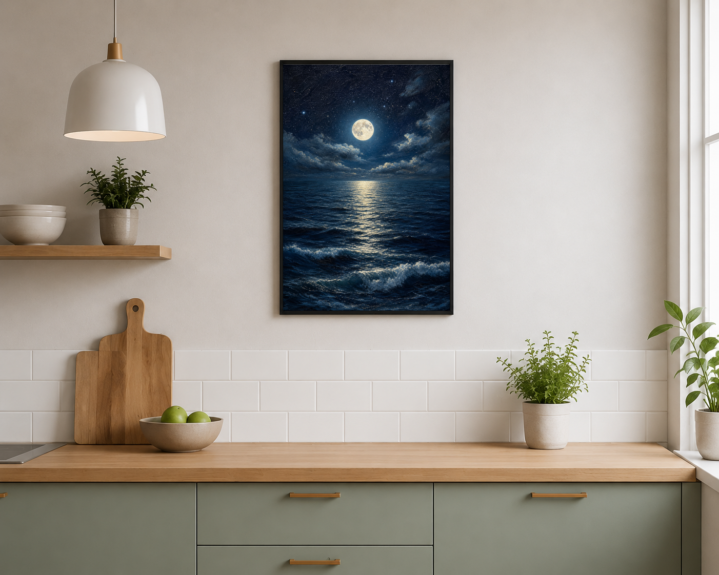 moon reflecting