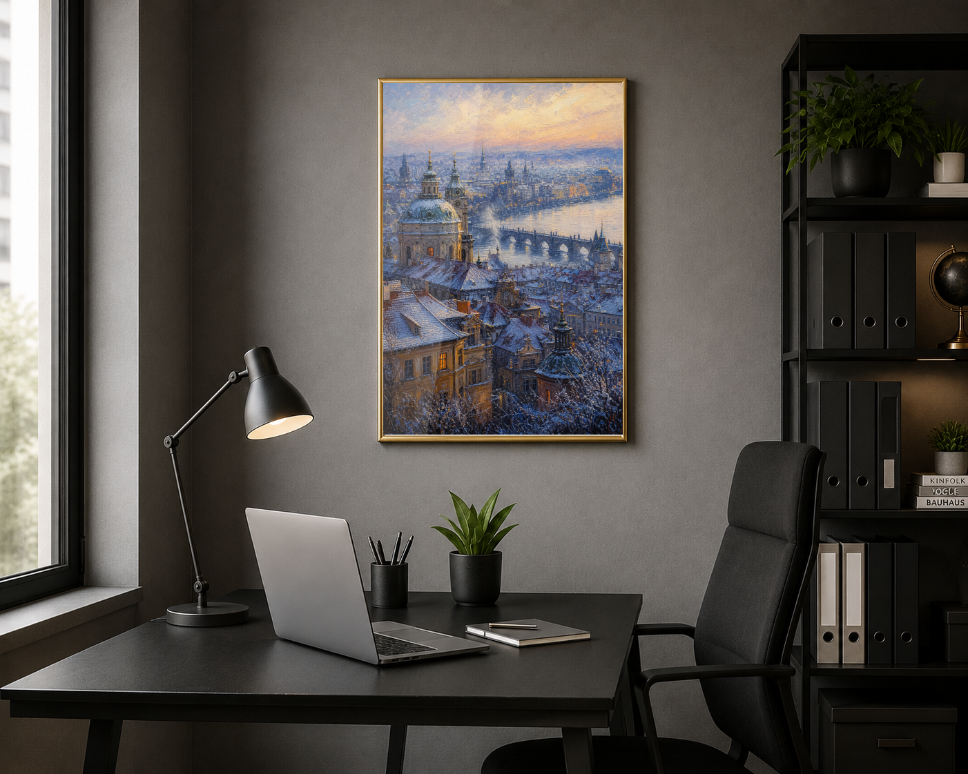 Karlı Tarihi Şehir ve Köprü Posteri
