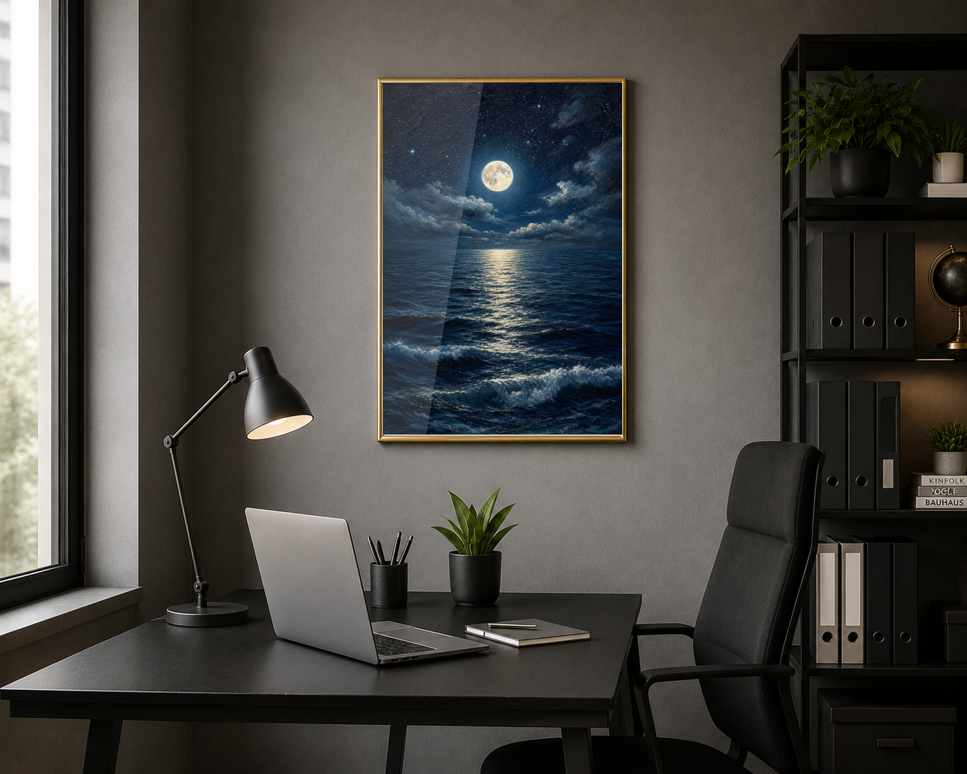 moon reflecting