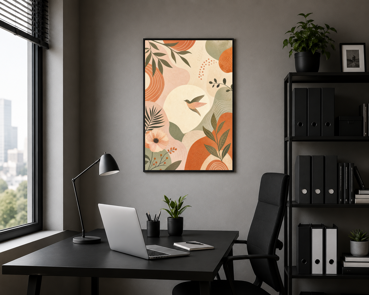 Yapraklar Arasında Uçan Kuş Posteri