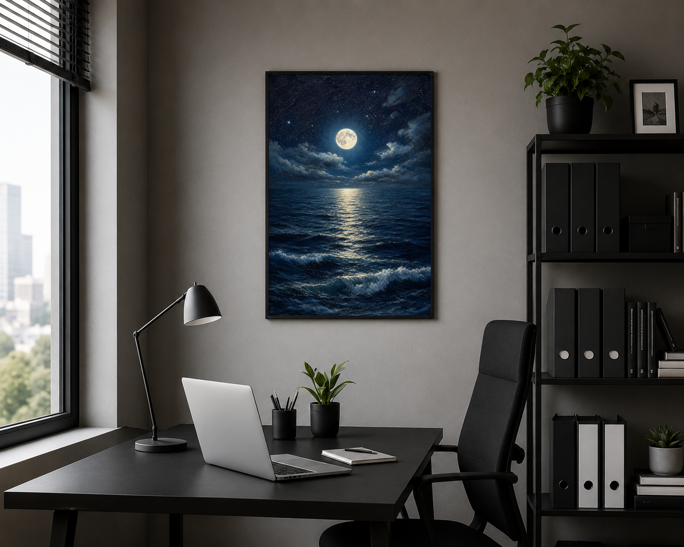moon reflecting