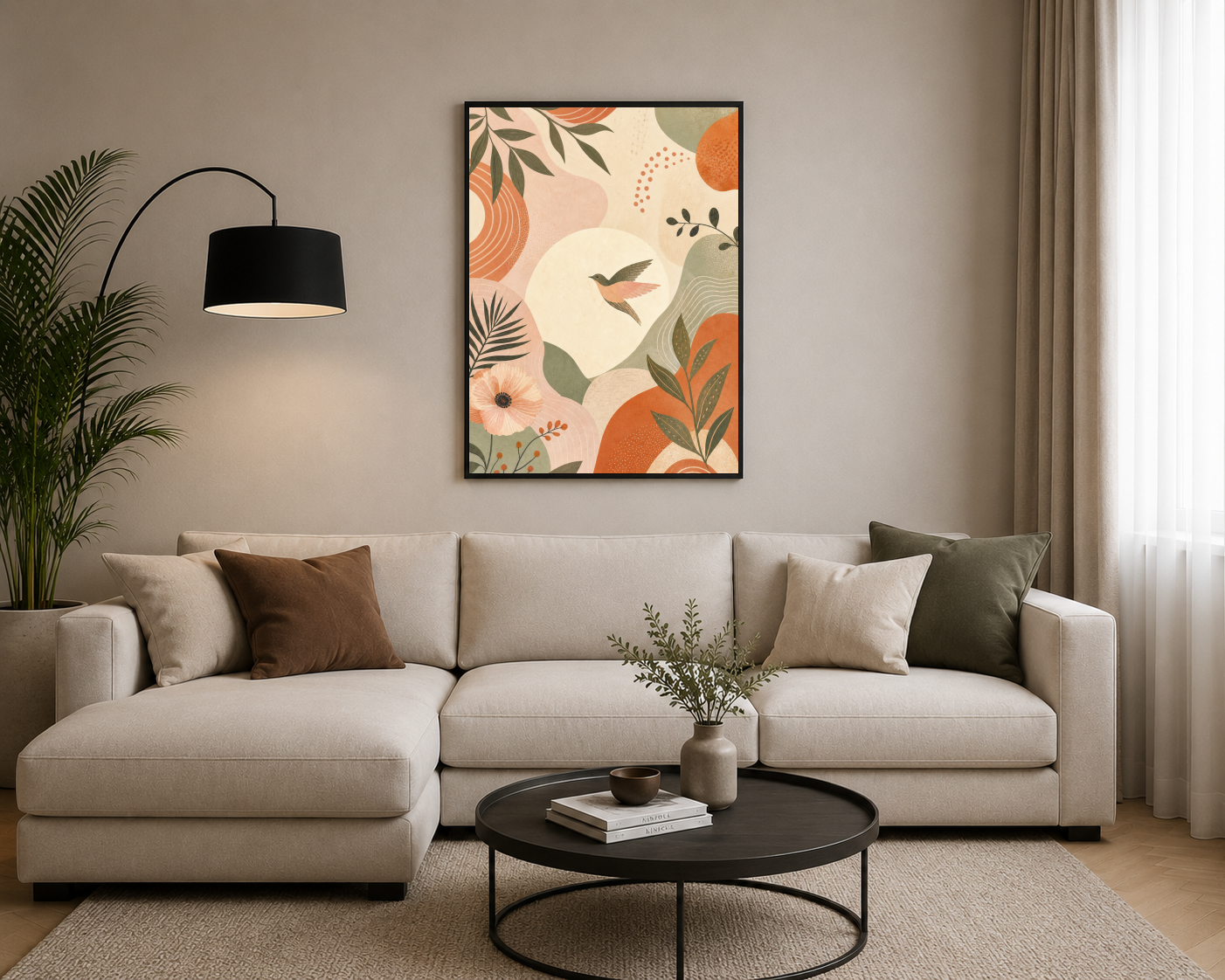 Yapraklar Arasında Uçan Kuş Posteri