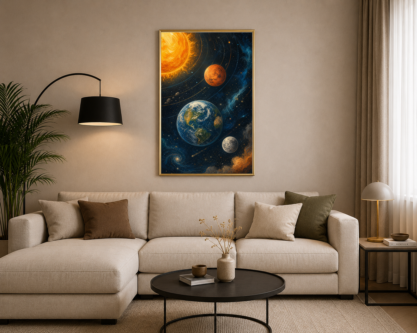 Güneş Dünya ve Gezegenler Posteri
