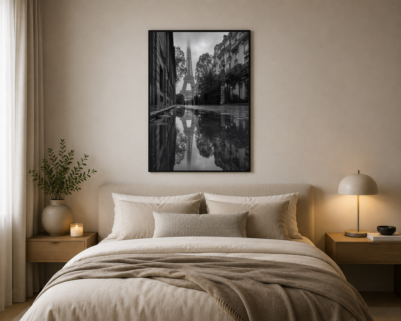 Sisli Kule ve Yağmurlu Sokak Posteri
