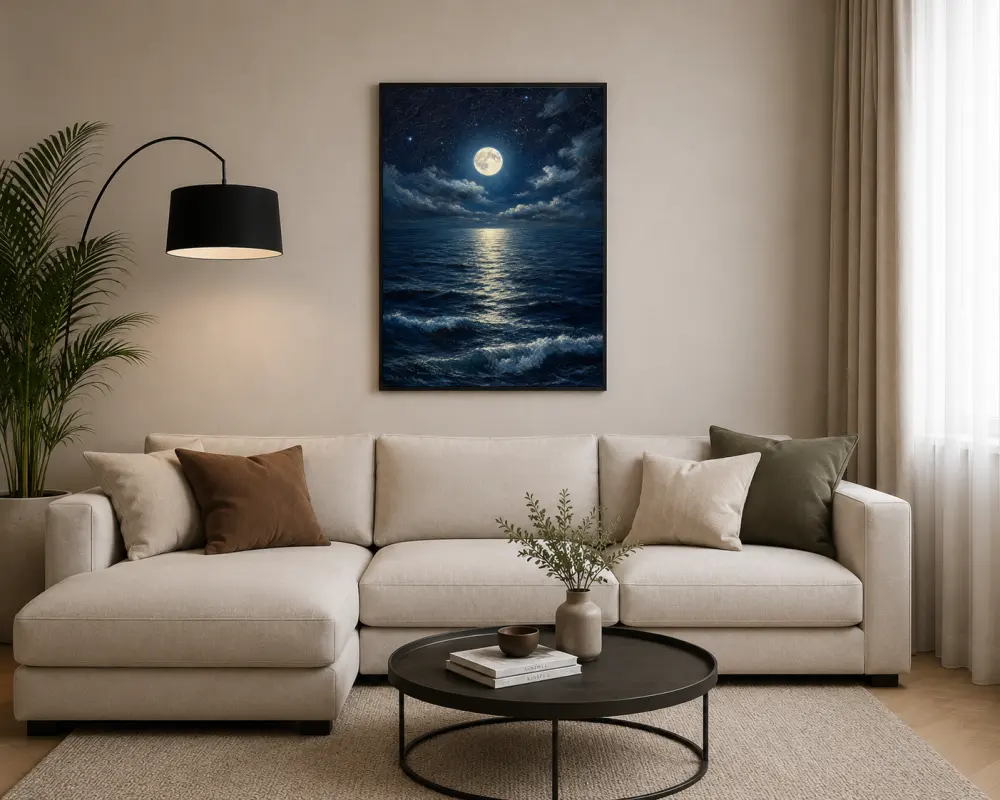 moon reflecting