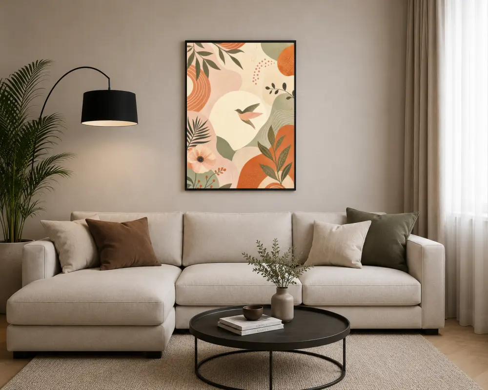 Yapraklar Arasında Uçan Kuş Posteri